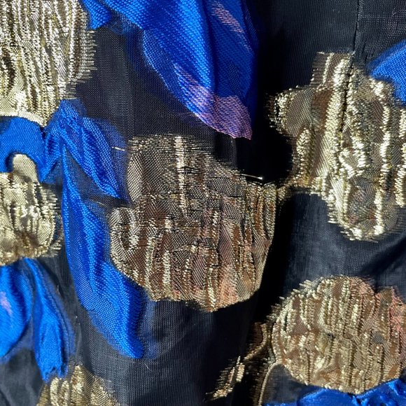 Mark + James Badgley Mischka Metallic Floral Jacquard Fit & Flare Dress - Picture 7 of 15